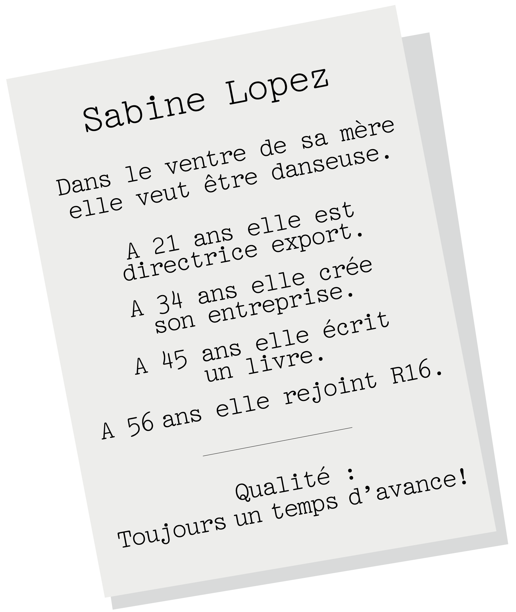 Bio de Sabine Lopez