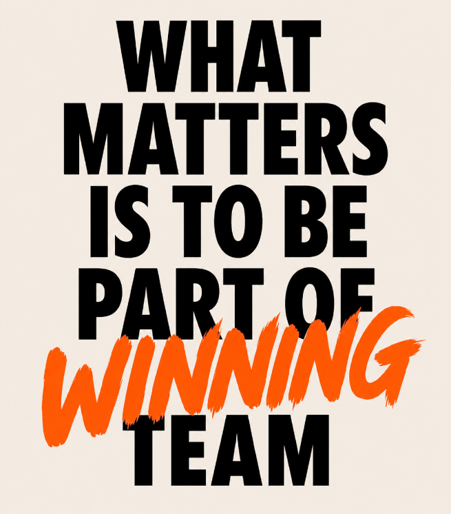 What matters is sharing